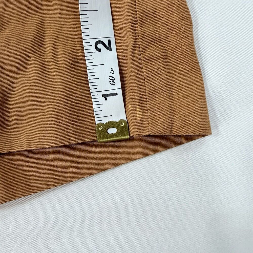 Vintage Genny Pleated Trousers Brown Size 6 High Waist Tapered Retro ITALY Made - Picture 12 of 12